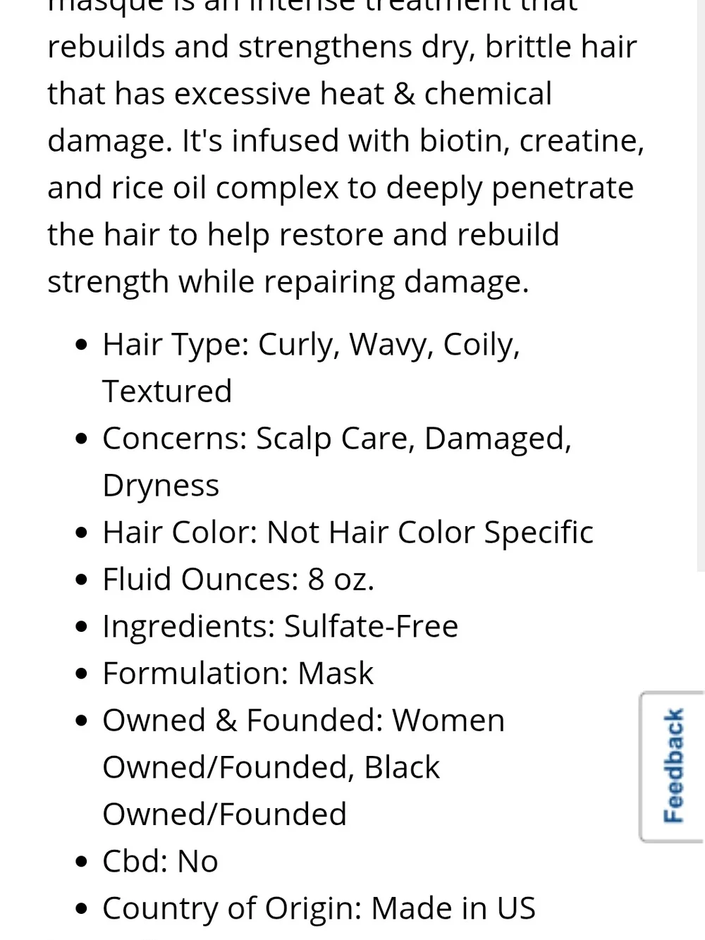 FLAWLESS Repairing Deep Conditioning Masque - by GABRIELLE UNION